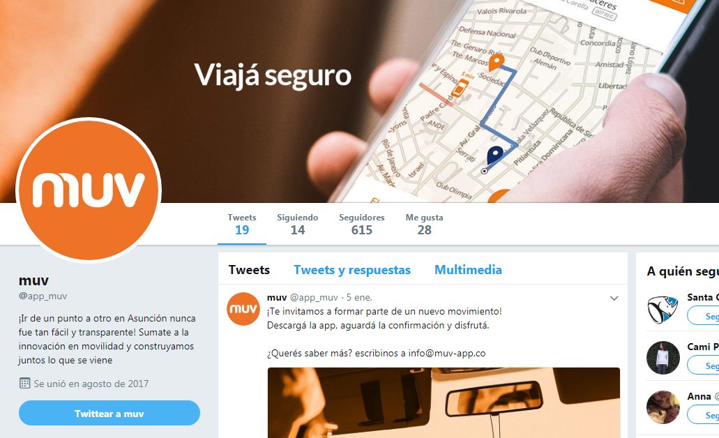 App similar a Uber ya opera desde 2017 Nacionales ABC