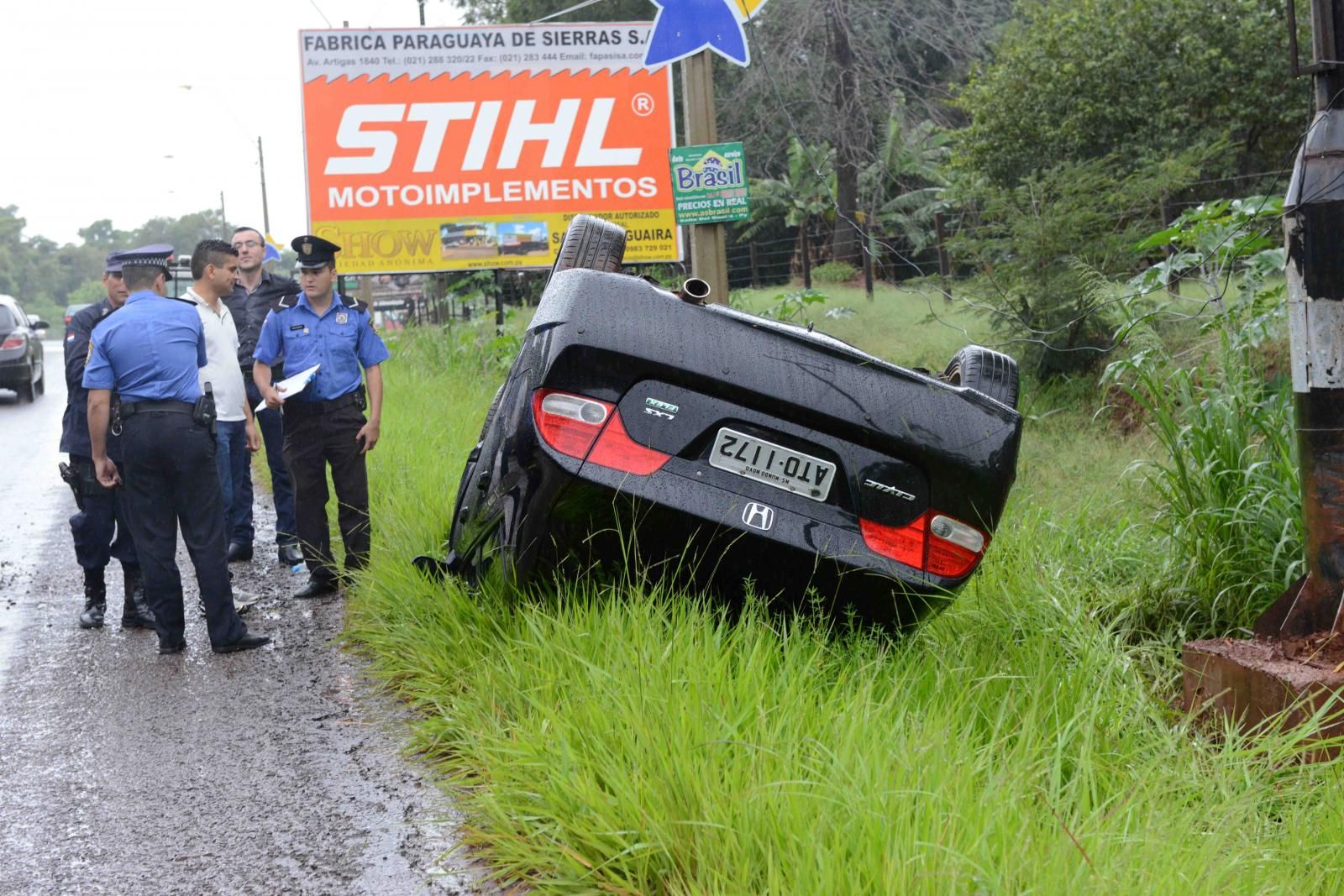 Bache causa accidente en Salto del Guairá - Nacionales - ABC Color
