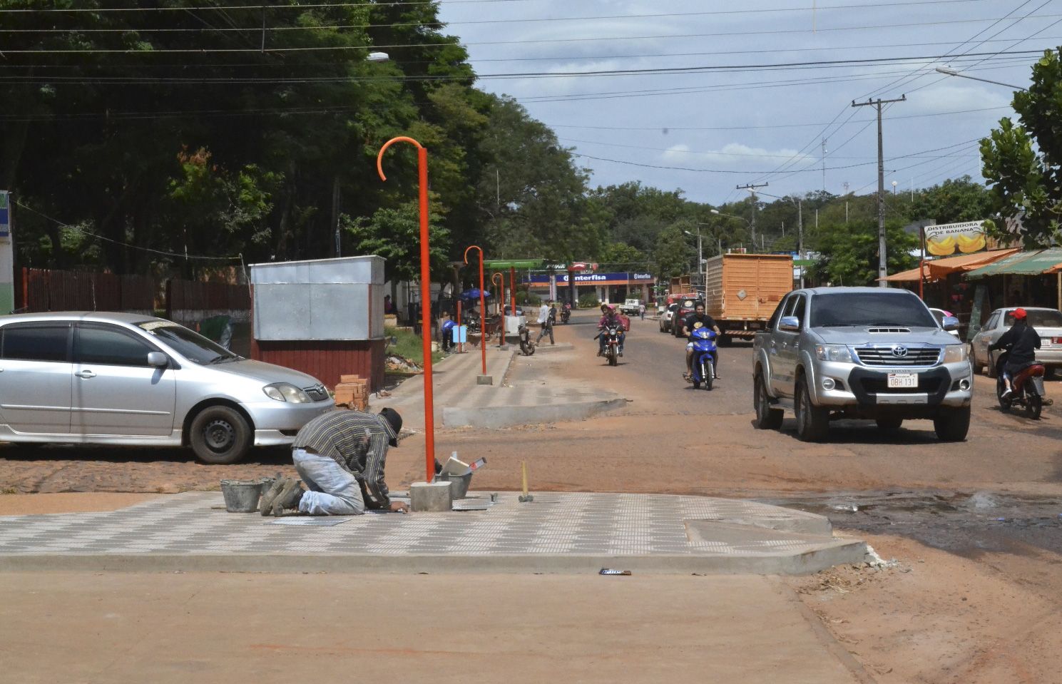 En Curuguaty avanzan obras de hermoseamiento de la ciudad 3 Fronteras