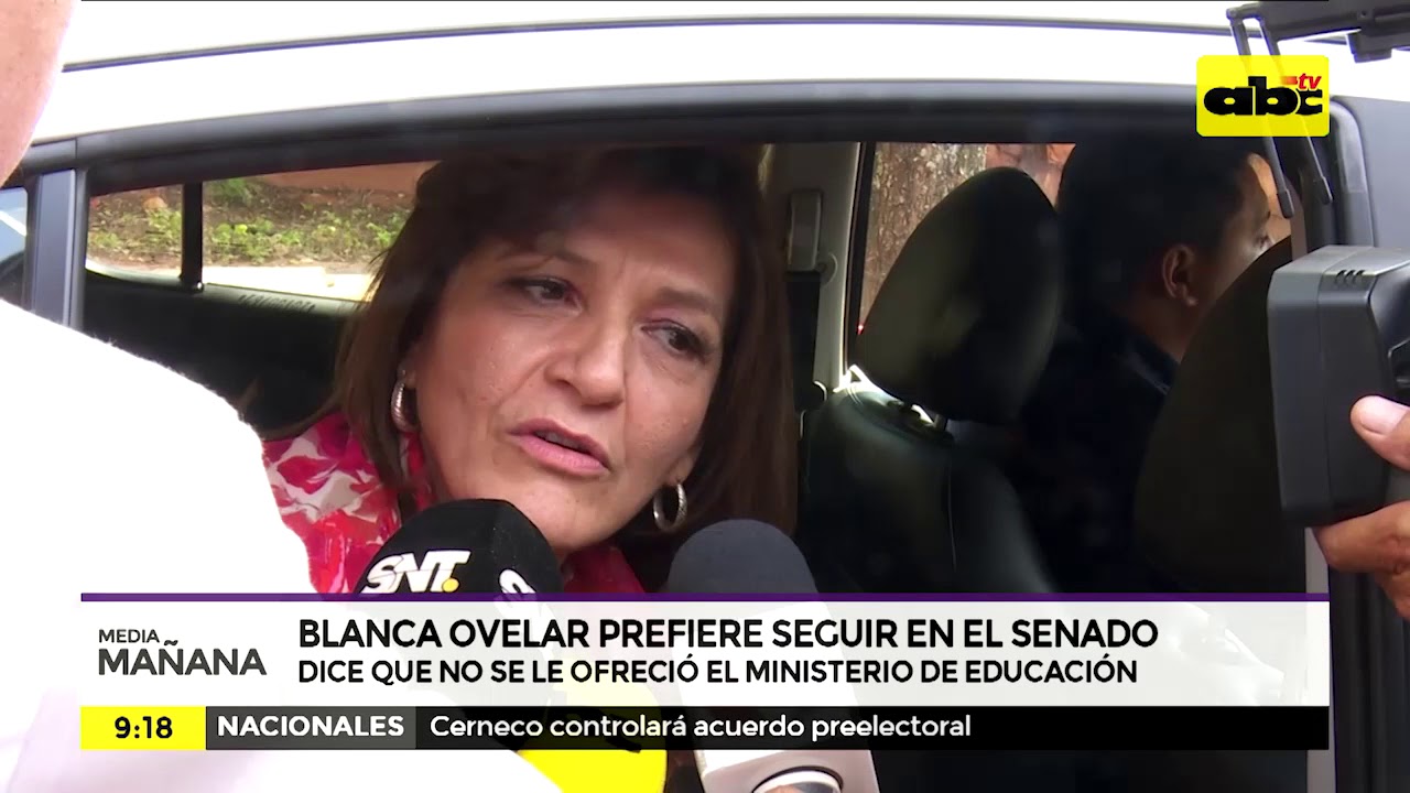 Blanca Ovelar prefiere seguir en el senado ABC Noticias ABC Color