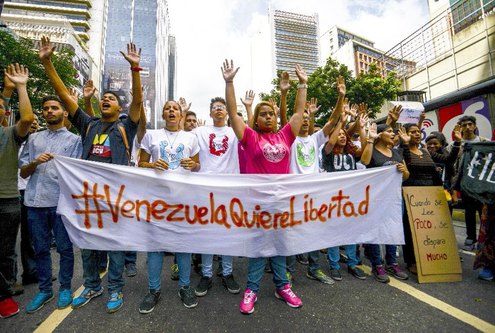 Marcha por la libertad en Venezuela Internacionales ABC Color