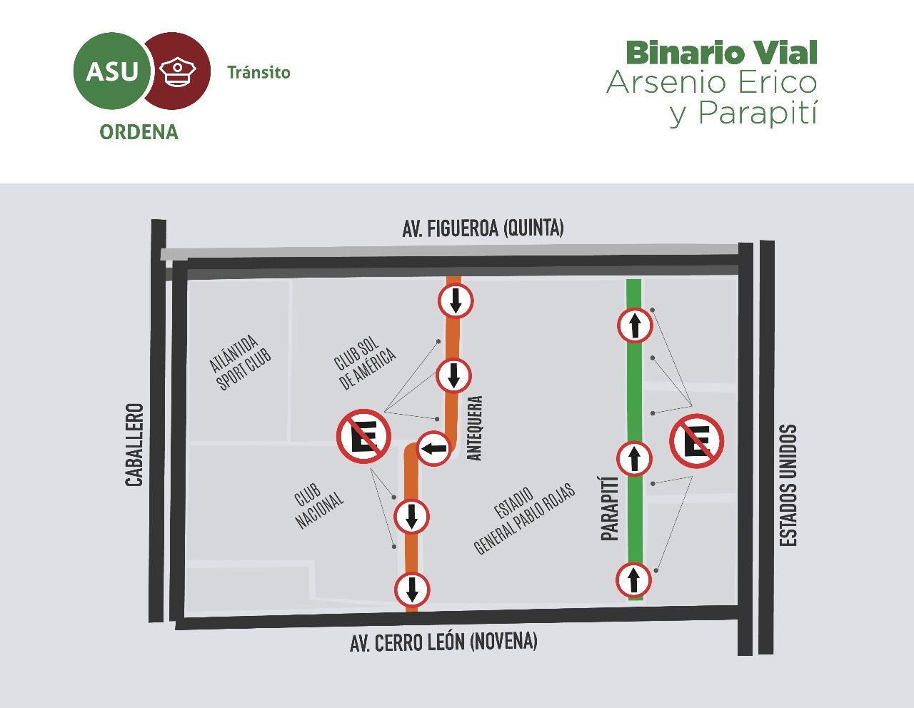 Cambian sentido de calles en barrio Obrero - Nacionales - ABC Color
