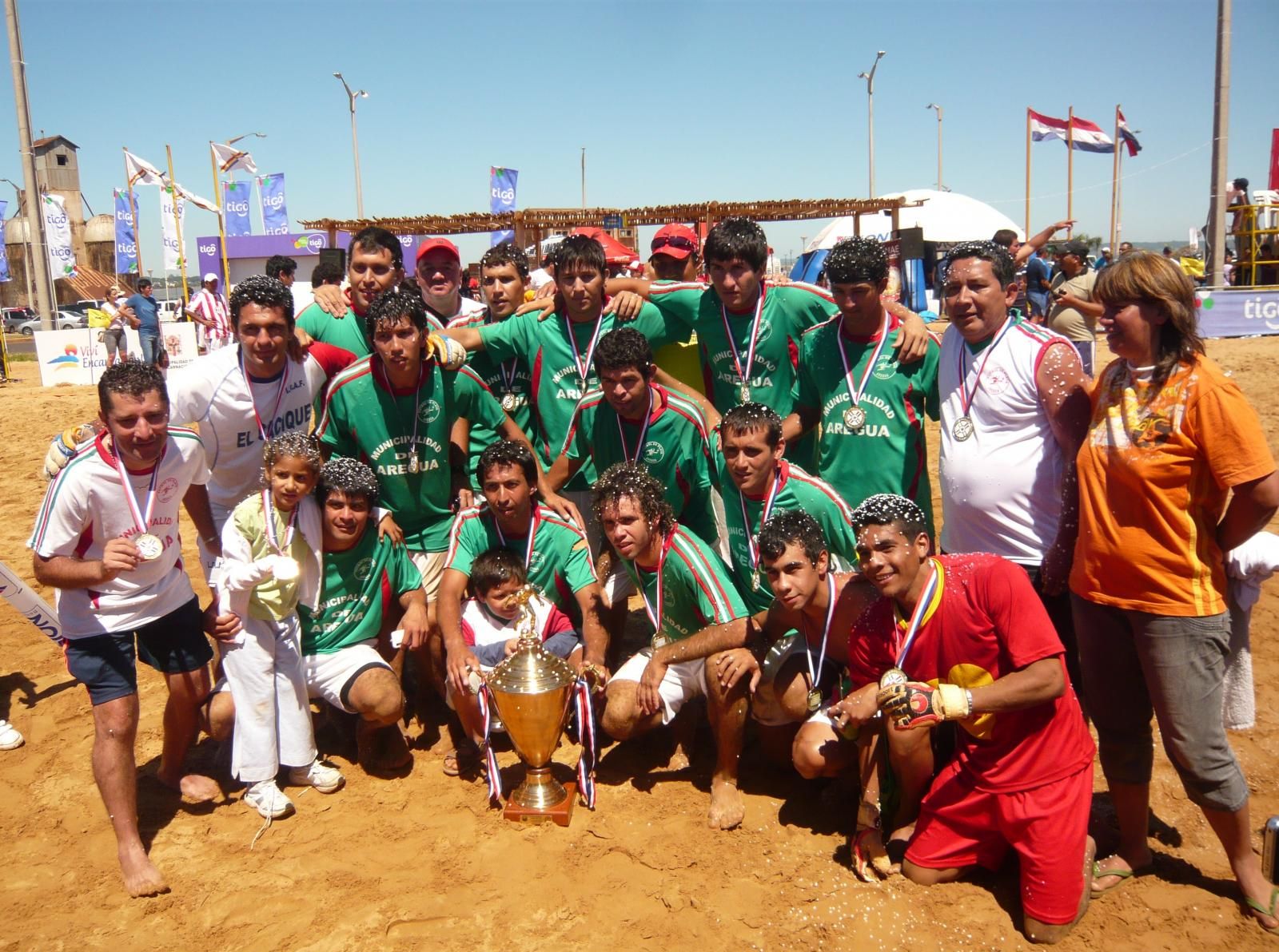 Areguá Campeón En Fútbol De Playa Polideportivo Abc Color